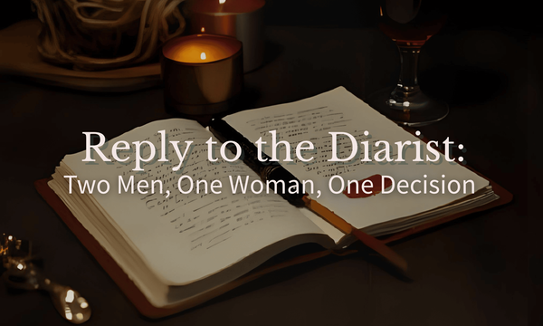 Reply to the Diarist: Two Men, One Woman, One Decision